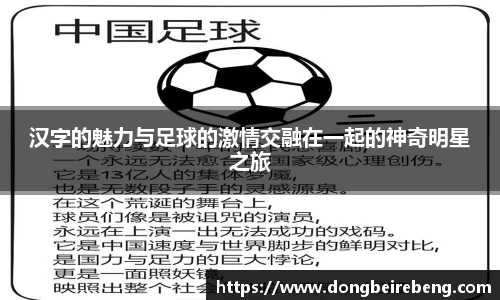 汉字的魅力与足球的激情交融在一起的神奇明星之旅